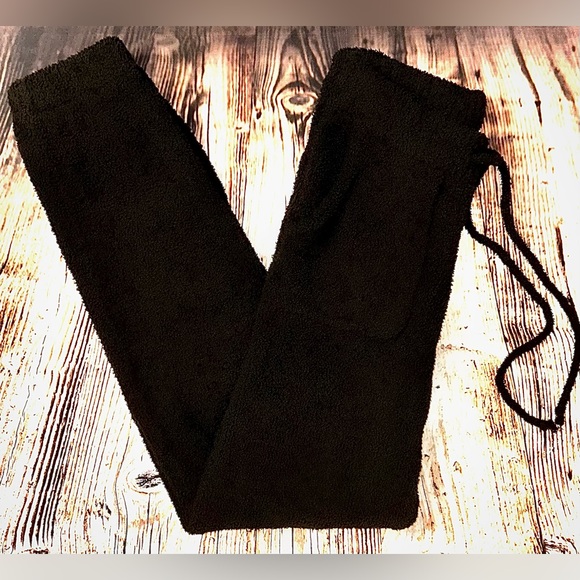 NIA || Plush Sweater Jogger Drawstring Pant in Black - SZ XS - Picture 3 of 12